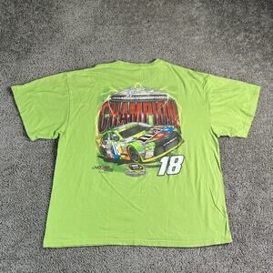 Kyle Busch 18 NASCAR Shirt Mens 2XL 2015 Sprint Cup Series Champion Joe Gibbs